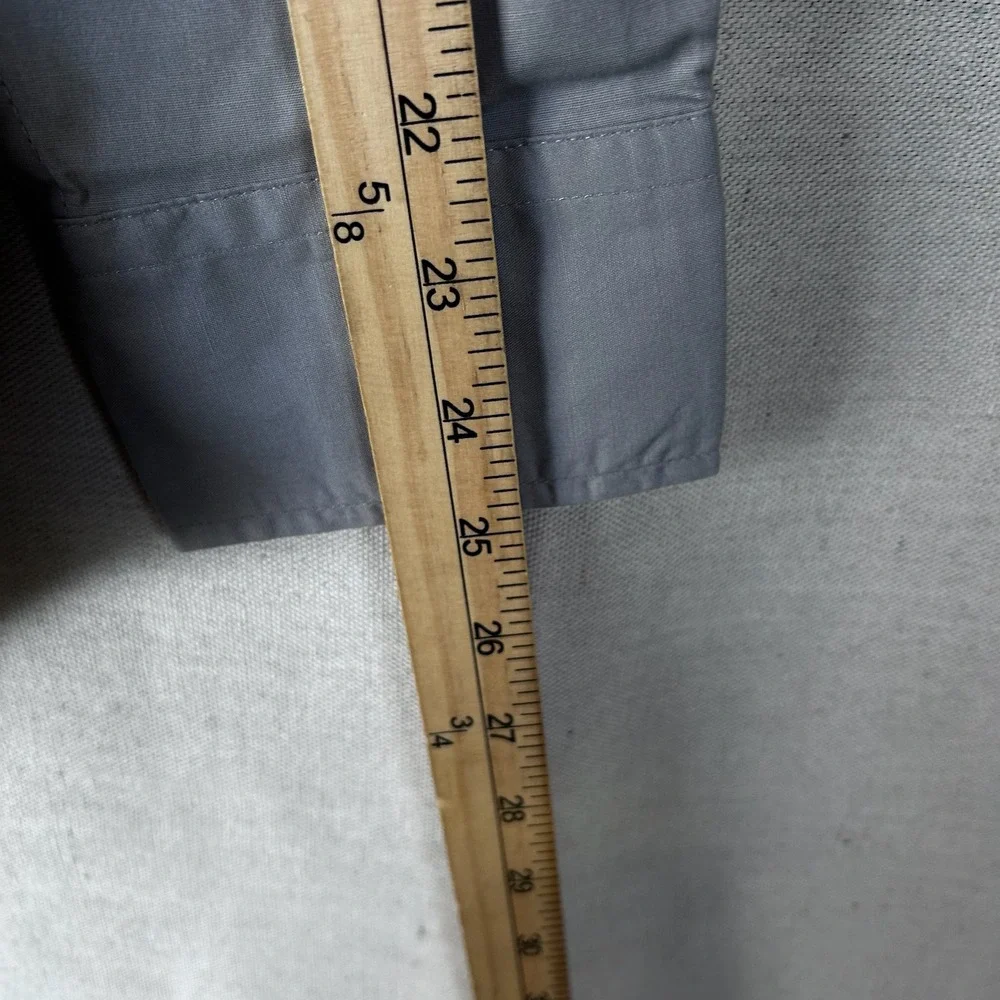 Tesla Motors Mens Grey Long Sleeve Button Down Shirt Logo Employee M‎ TSL2982